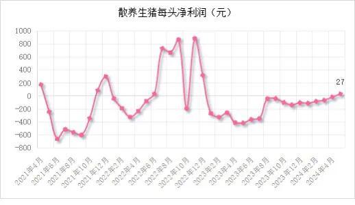 市场‖5月末能繁母猪存栏3996万头！2024年5月生猪产品数据发布