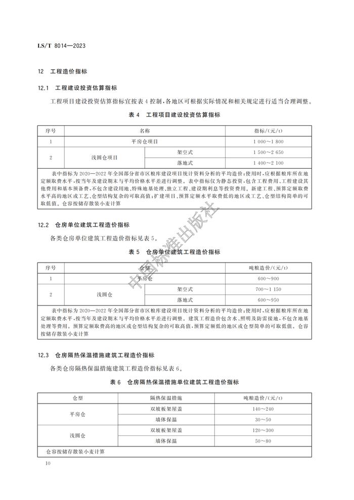 《高标准粮仓建设标准》等3项粮食行业标准开始实施！