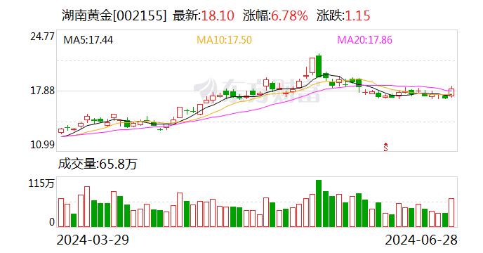 湖南黄金：6月28日召开董事会会议