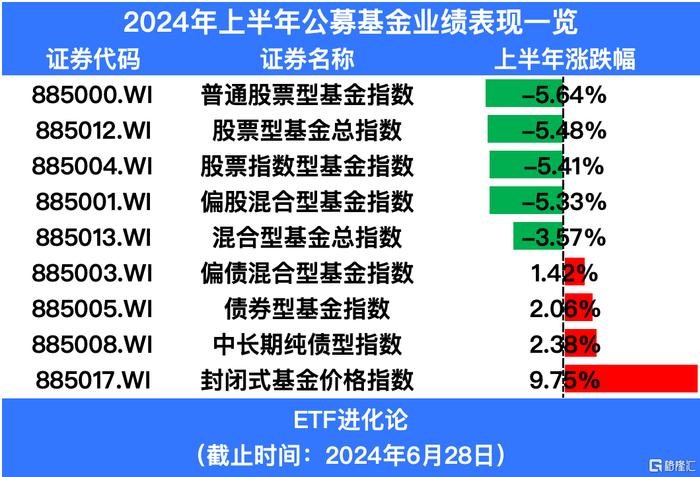 一文盘点2024年上半年基金市场