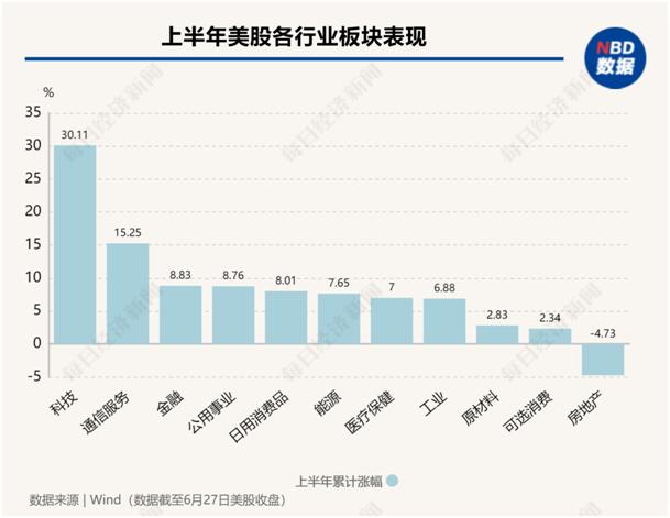 美股年中盘点：“七巨头”分化，英伟达飙升156%，特斯拉大跌20%！还有一只隐藏的“大牛股”