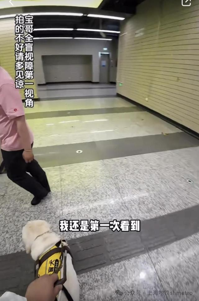 宝哥和他的导盲犬这次来坐上海地铁了！愿更多人用理解尊重关爱照亮出行之路