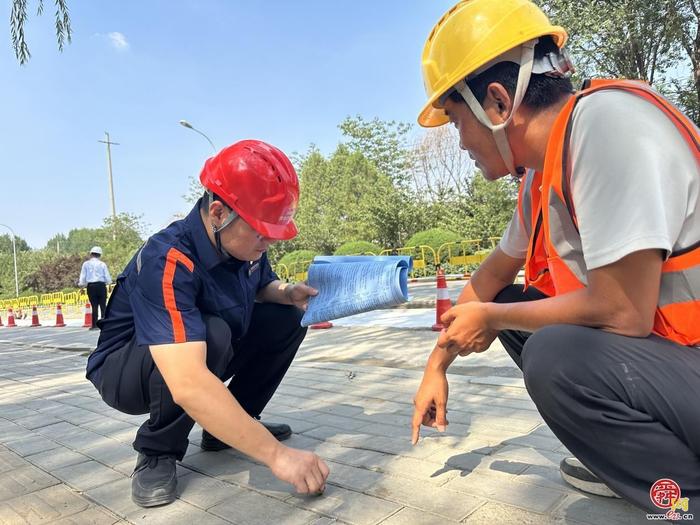 赵海涛：为保工程推进 高温下的坚守