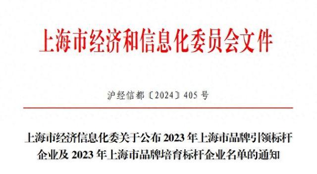 喜报！金山这9家企业新晋市级荣誉行列