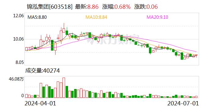 锦泓集团：累计转股约4670万股