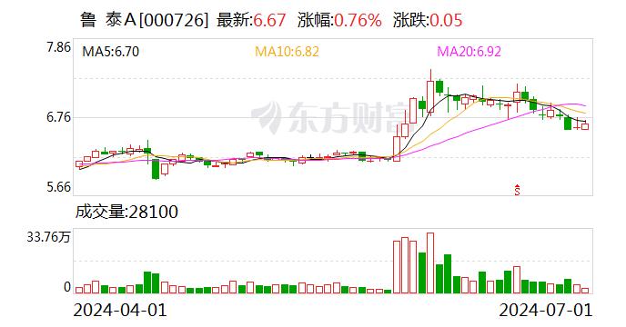 鲁泰Ａ：2024年第二季度“鲁泰转债”转股190股