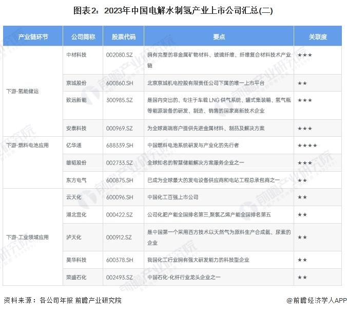 【最全】2024年中国电解水制氢行业上市公司全方位对比(附业务布局汇总、业务规划等)