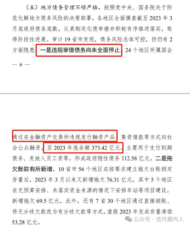 重磅！审计署：金交所政信定融是违规举债，存续373亿！