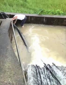 一天四次疏通泄洪口，他成了“跳水书记”