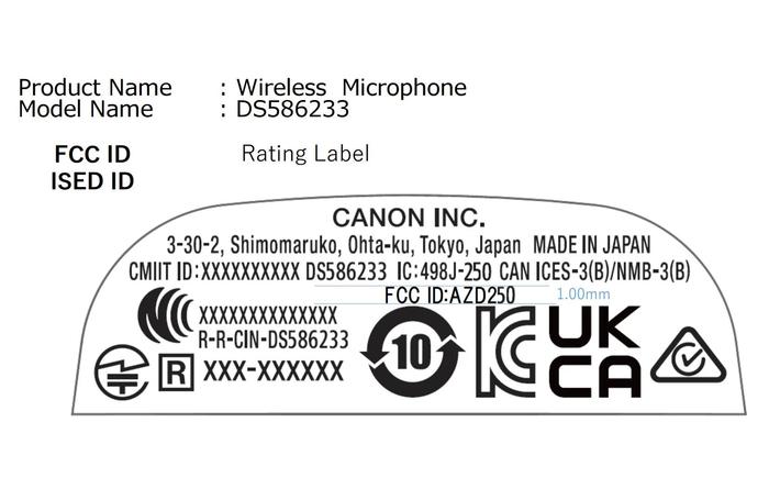 支持无线通信，佳能无线麦克风产品通过 3C 认证