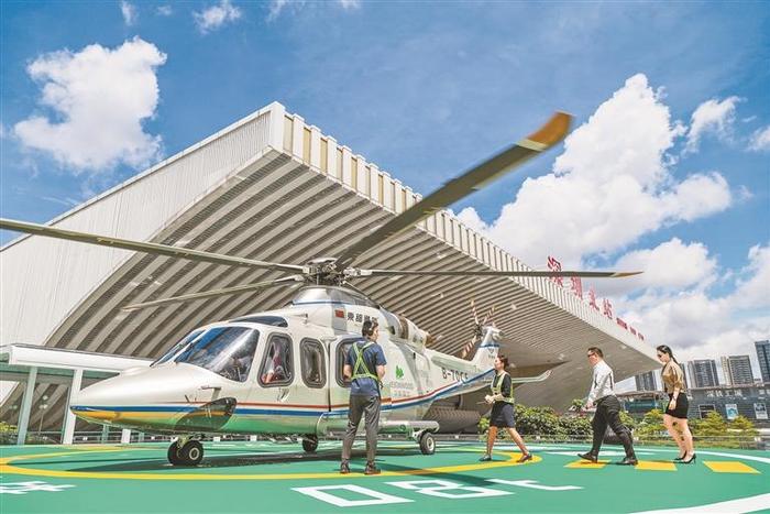 深圳北站可以打“飞的”了 1小时内可到湾区90%以上地区