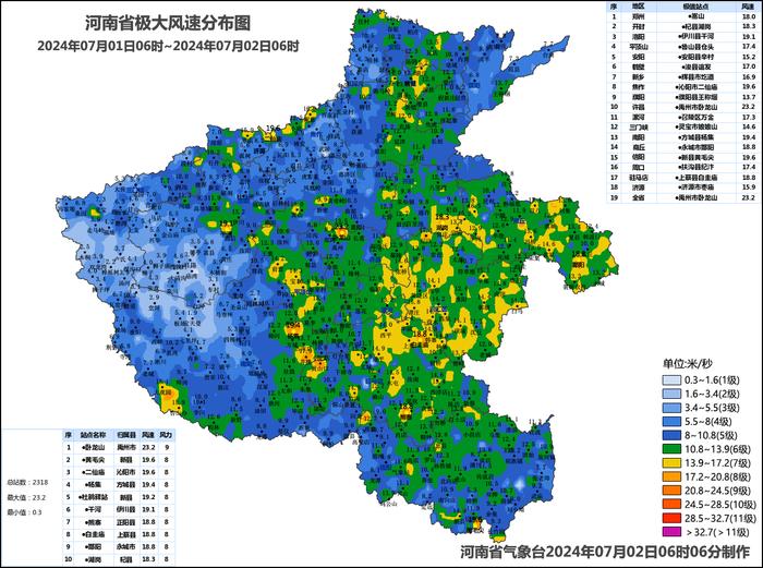 今明两日河南多地仍有降水，局部暴雨并伴有强对流天气