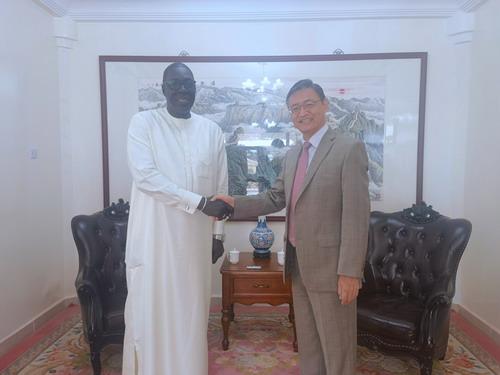 驻冈比亚大使刘晋拜会冈旅游、艺术和文化部长乔贝