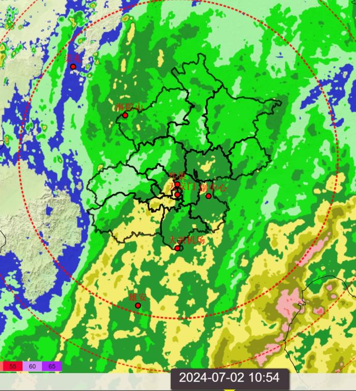 今天北京大部分地区有阵雨，最高气温26℃