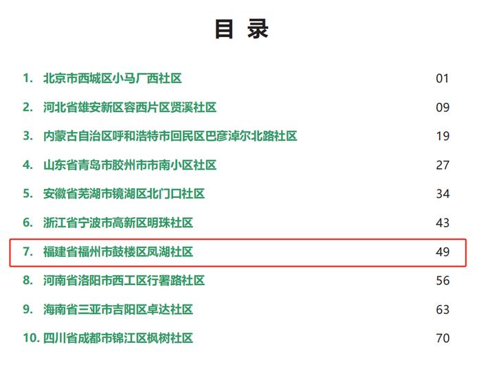 聚焦区县丨住建部公布名单！鼓楼凤湖社区入选，为全省唯一