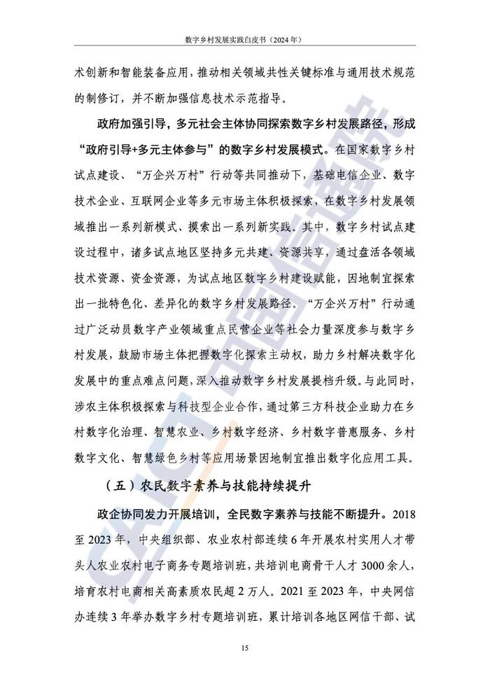 中国信通院：2024年数字乡村发展实践白皮书