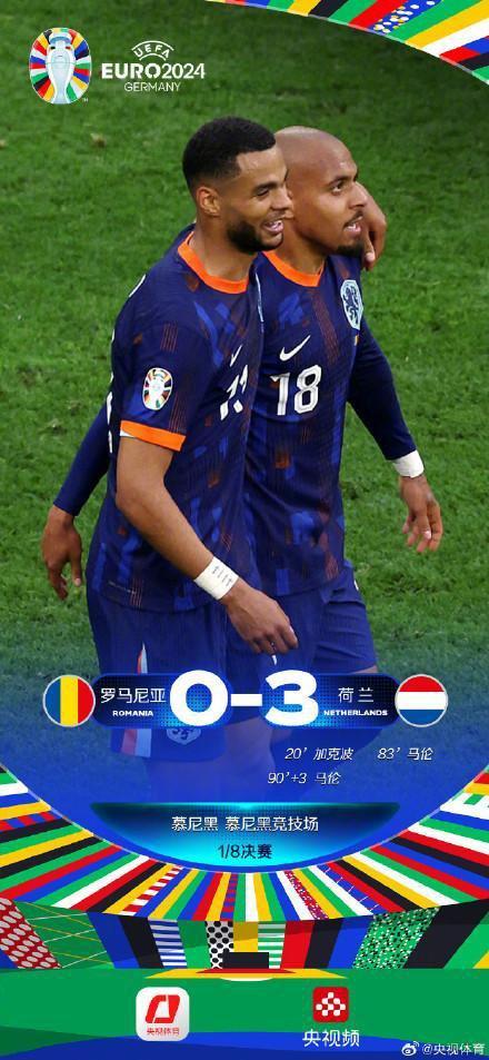 荷兰土耳其携手晋级 欧洲杯八强出炉