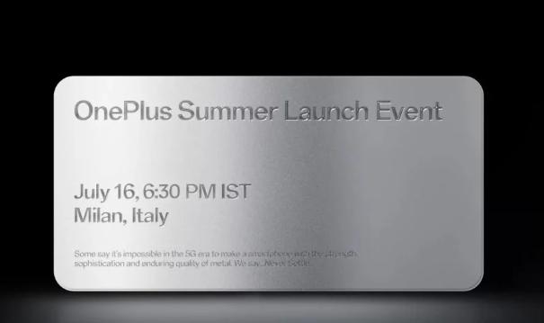OnePlus 夏季发布活动定于7月16日举行：预计Nord 4和更多内容