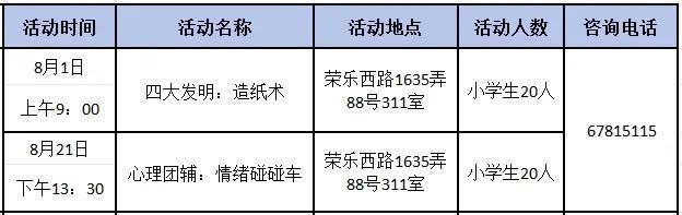 竹编、糖画、陶艺……永丰街道2024年暑期活动安排表来啦！