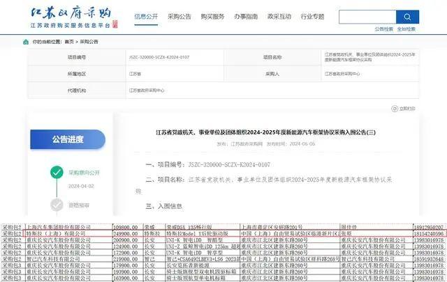 东部经济大省公布政府新能源用车采购目录，特斯拉Model Y在列！