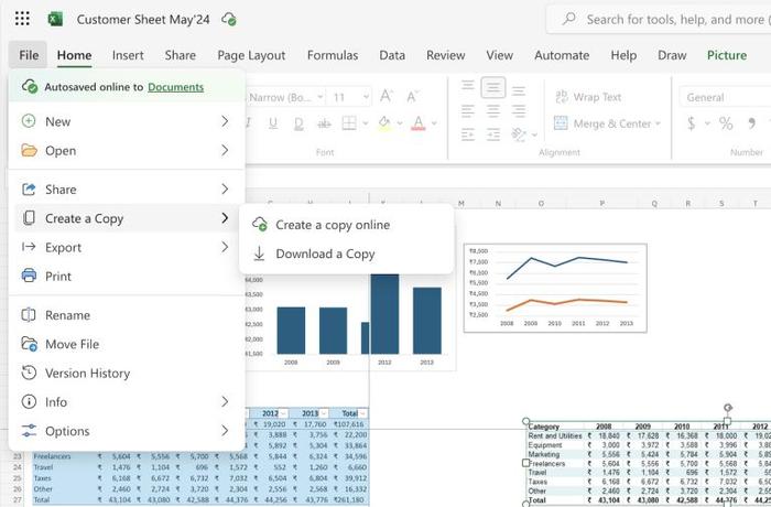 网页版微软 Word、Excel 和 PowerPoint 改进“文件”菜单：优化重命名、增强自动保存