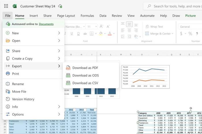 网页版微软 Word、Excel 和 PowerPoint 改进“文件”菜单：优化重命名、增强自动保存