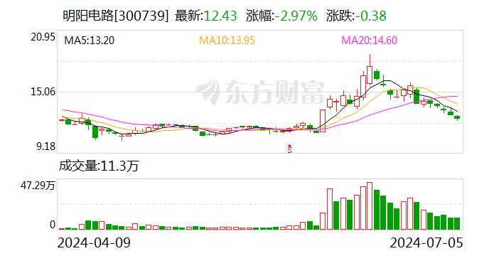 明阳电路：蔡林生辞去公司副总经理、董事会秘书职务