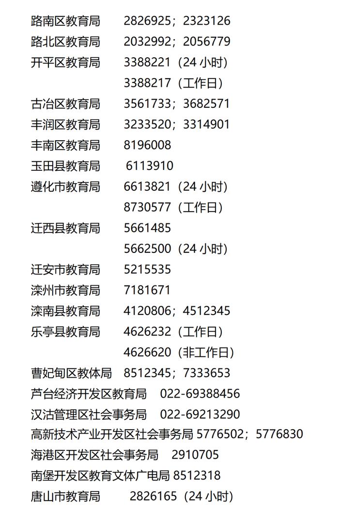 唐山市教育局致全市学生家长的一封信