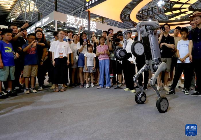上海：人工智能大会上的机器人技能秀