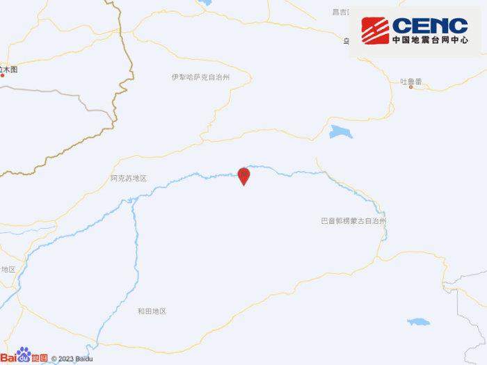 新疆巴音郭楞州尉犁县发生3.1级地震，震源深度17千米
