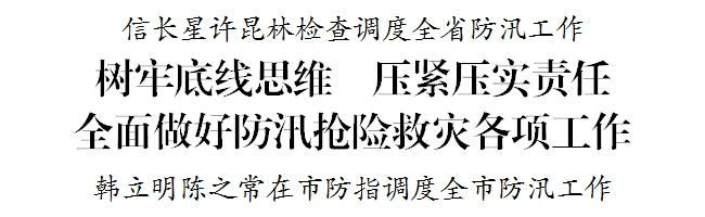 树牢底线思维 压紧压实责任 全面做好防汛抢险救灾各项工作