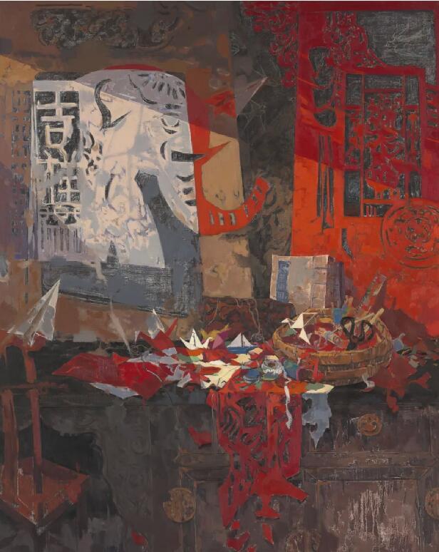 三台县第一中学周元伦老师油画作品入选全国美术作品展览