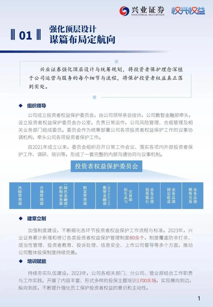 兴业证券发布《2023年投资者权益保护年报》