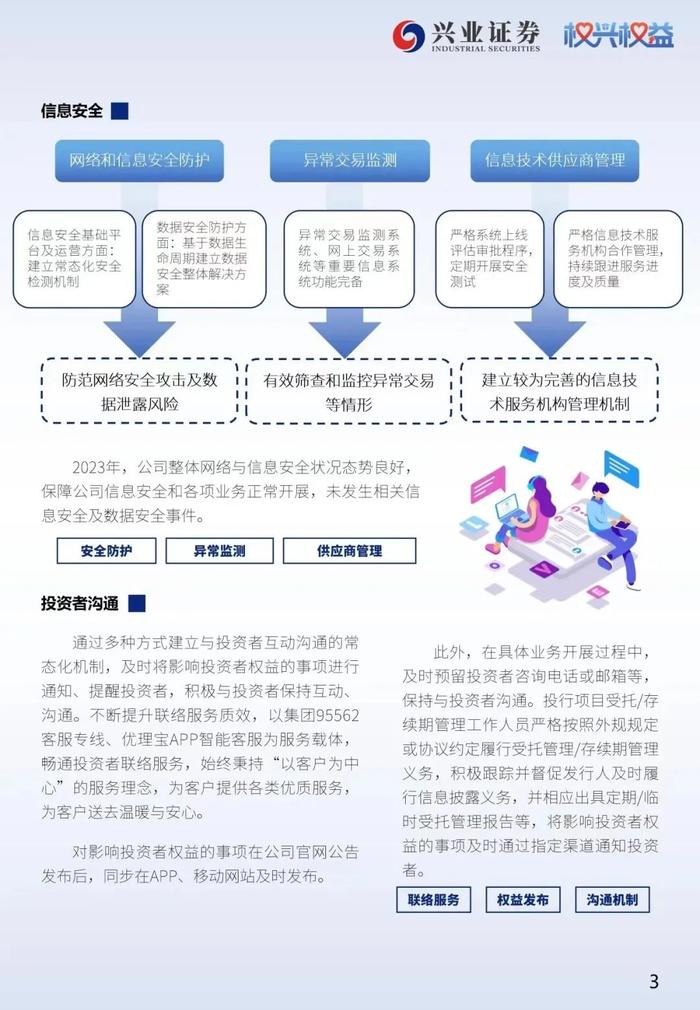 兴业证券发布《2023年投资者权益保护年报》