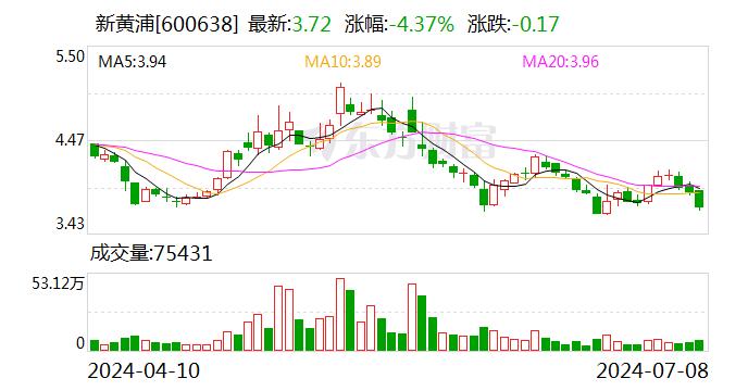 新黄浦：预计2024年上半年净利润为2100万元 同比减少71%左右