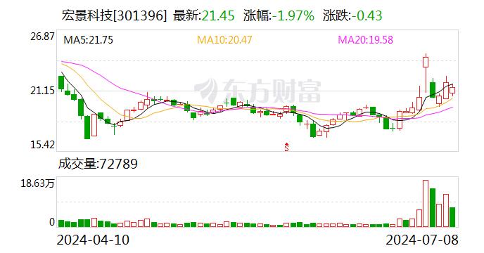 宏景科技：以自有资金100万美元在香港设立全资子公司