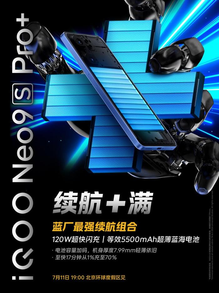 iQOO Neo9S Pro+ 手机屏幕预热：行业最低 SVM 值 0.03、旗舰级 LTPO、超感分区触控