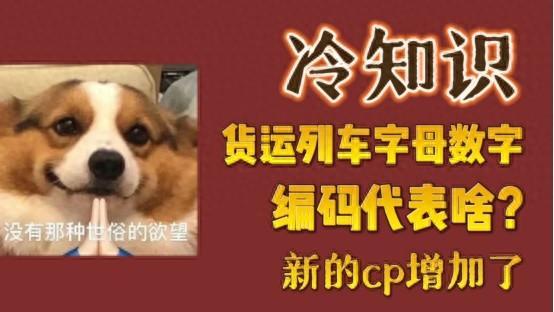 冷知识！货运列车也有CP？字母数字编码这样记