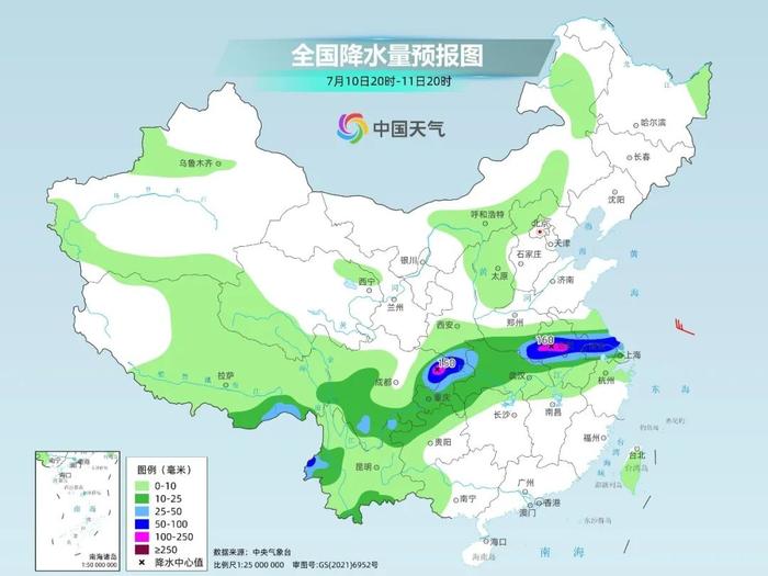 天“漏”了！暴雨大暴雨盘踞淮河长江流域 强降雨还要至少下三天