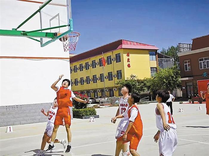 文安县西部校区举行 篮球友谊联赛