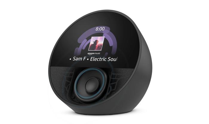亚马逊 Echo Spot 智能音箱更新 2024 款：2.83 英寸屏幕，限时优惠价 44.99 美元
