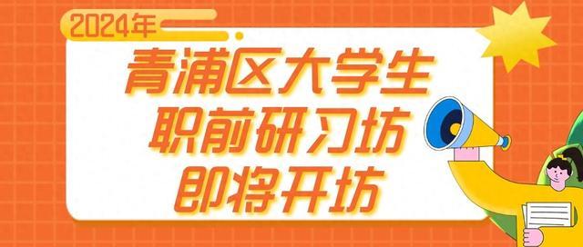 2024年青浦区大学生职前研习坊即将开坊