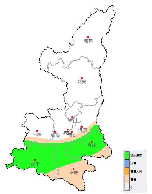 7月13-18日陕西省将有持续性降水过程 局地有暴雨、大暴雨