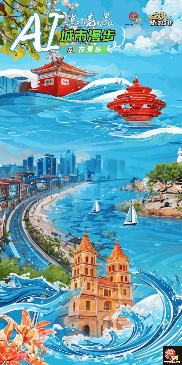 AI点亮城市漫步 胶东经济圈海洋明珠闪耀暑期旅游市场