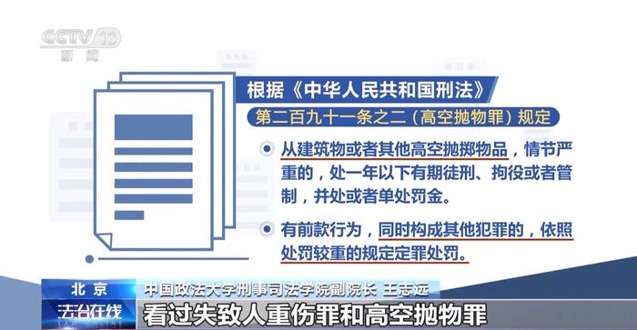 没砸到人也可能也构成犯罪！高空抛物如何追责？