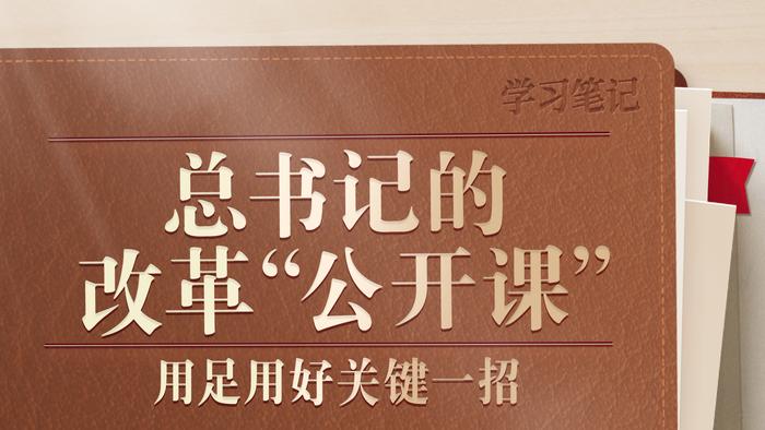 《学习笔记丨总书记的改革“公开课”：用足用好关键一招》