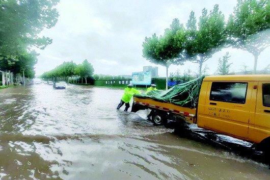7月8日，枣庄市出现强降雨天气，为全