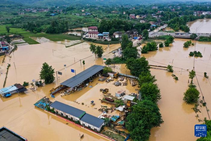 重庆12区县遭遇大暴雨 29条河流出现超警戒水位洪水