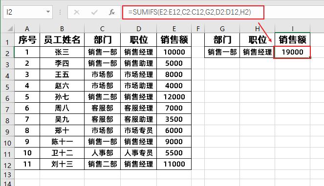 5 个初学者必备的 Excel 函数公式：条件求和、多条件求和以及查找数据