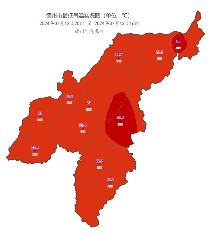 局部雷阵雨！最高温33℃！德州最新天气预报